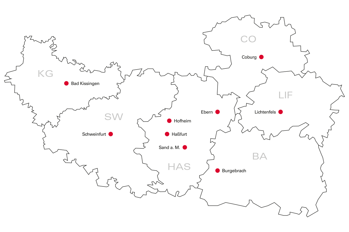 Standortübersicht GELDER & SORG GmbH & Co. KG